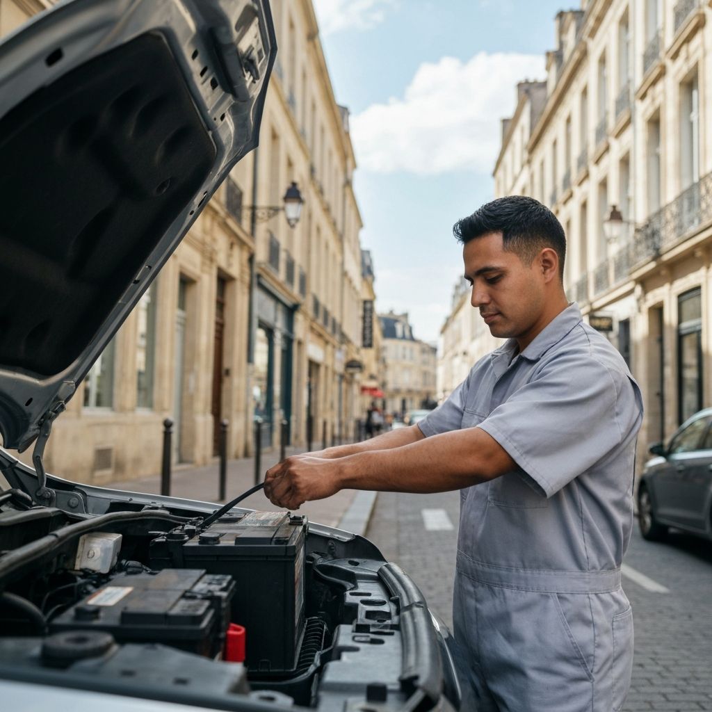 Dépannage batterie à Bordeaux : Intervention rapide 24h/24